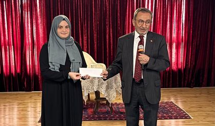 Bölge ikincisi hafız ödüllendirildi