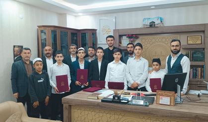 Kozluk’ta hafızlar belge aldı