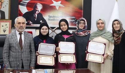 Çankırı'da hafızlar belge aldı