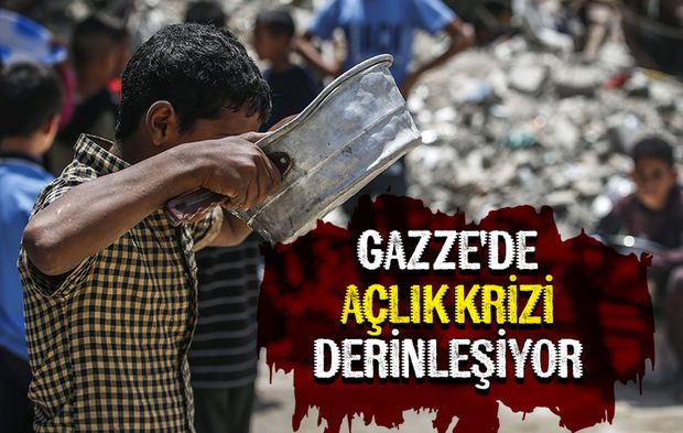 İşgalcilerin ablukası altındaki Gazze'de açlık krizi derinleşiyor