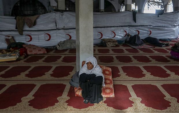 Bilal Bin Rabah Camii, Filistinlilerin barınma merkezi oldu