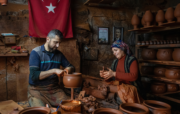 Karacasu’da çömlekçilik geleneği sürdürülüyor
