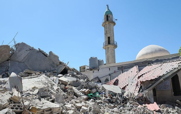 Lübnan'ın Kalile beldesindeki yıkım görüntülendi