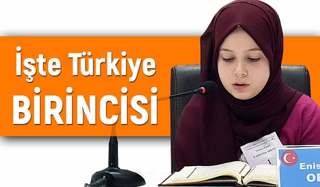 İşte Türkiye Birincisi