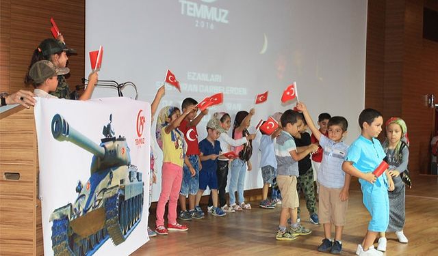 Miniklerinden 15 Temmuz Şehitlerimize Vefa