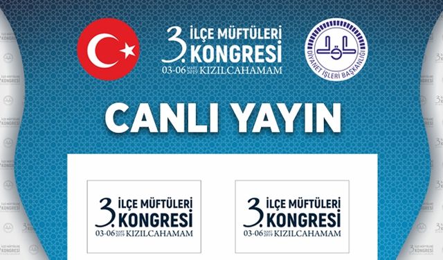 3. İlçe Müftüleri Kongresi başladı