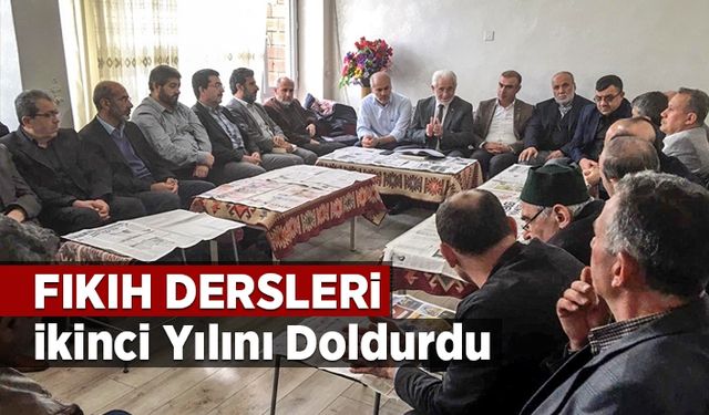 Fıkıh dersleri ikinci yılını doldurdu