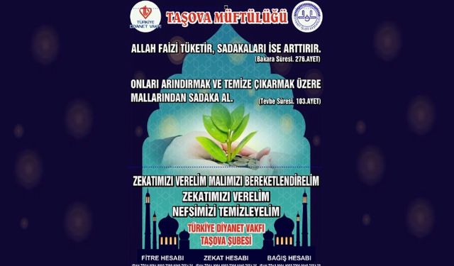 İlçe müftülüğünden zekât seferberliği