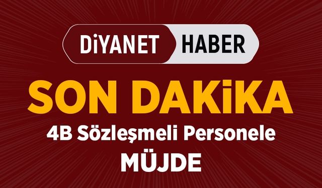 Sözleşmeli personelin önü açıldı