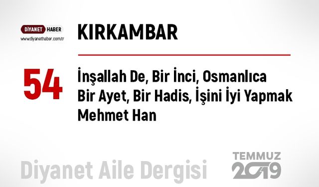 İnşallah De, Bir İnci, Osmanlıca