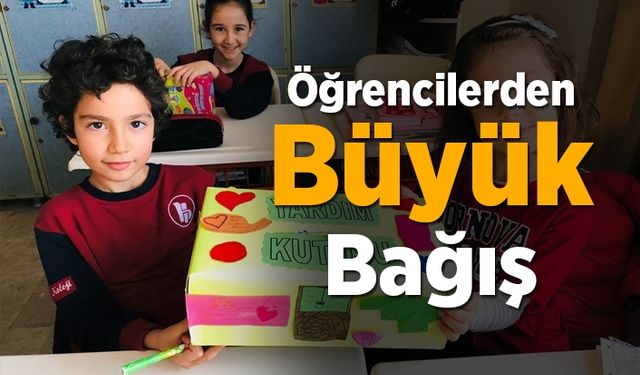 Öğrencilerden Afrika'ya büyük bağış