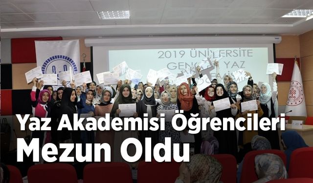 Yaz akademisi öğrencileri mezun oldu