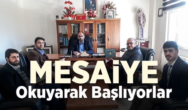 Mesaiye okuyarak başlıyorlar