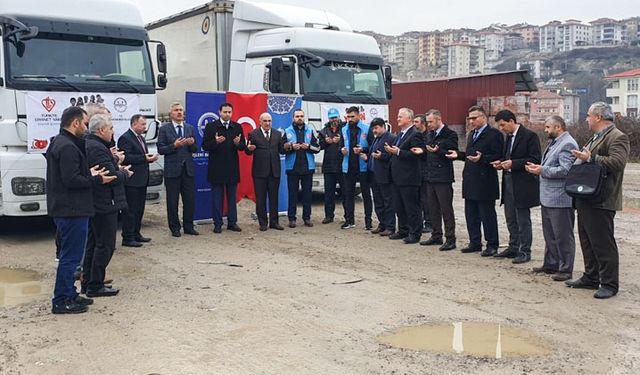 Bartın’dan İdlib’e 7 tır dolusu insani yardım