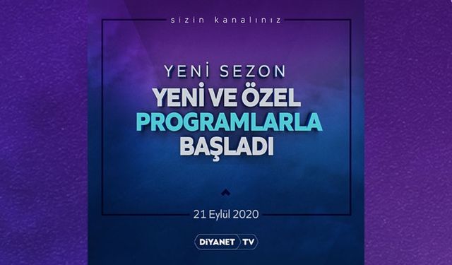 Diyanet TV’de yeni sezon başladı