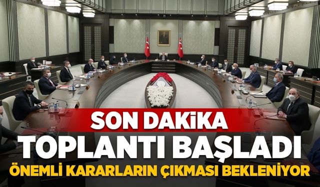 Gözler Cumhurbaşkanlığı Kabine Toplantısında