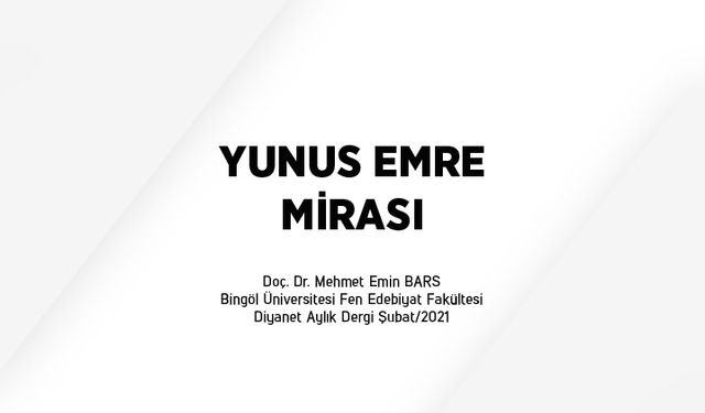 Yunus Emre mirası