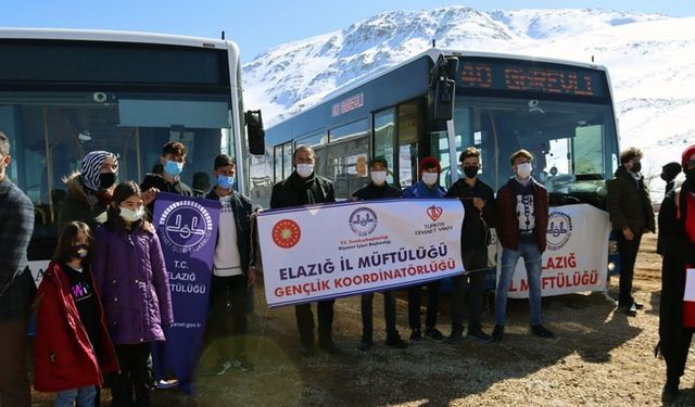 Müftülük çocuklara yönelik kayak etkinliği düzenledi