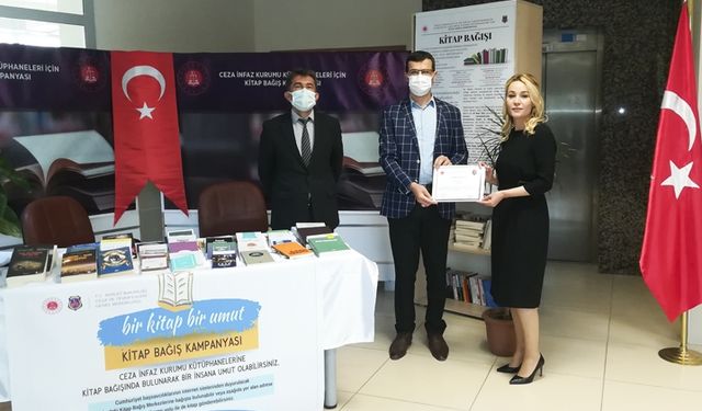 Bağışlanan kitaplar mahkumlara umut olacak