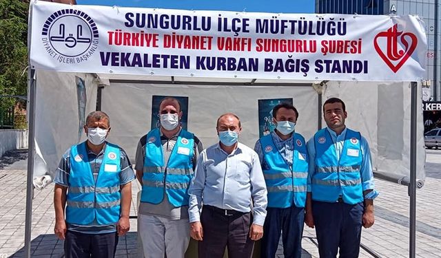 Sungurlu’da 'Kurban Bağış Standı' açıldı