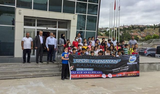 Yaz Kur'an Kursu öğrencileri sportif faaliyetlere katılıyor