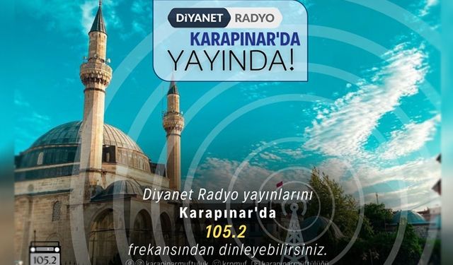 Diyanet Radyo Karapınar'da yayında