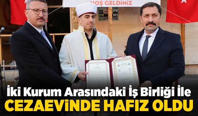 Cezaevinde hafız oldu