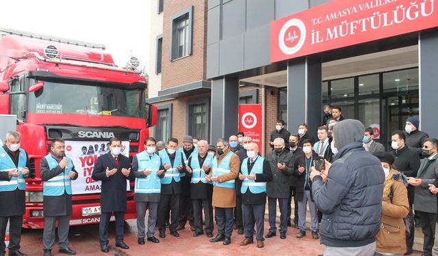 Amasya’dan İdlib’e kardeş eli