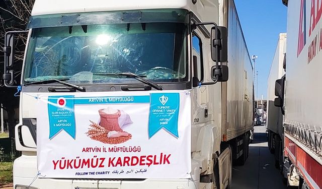 Artvin'den İdlib'e kardeş yardımı