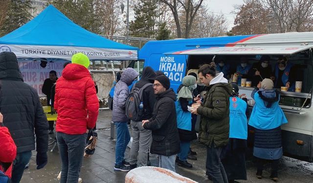 Konya'da 'içimizi ısıtan iyilik'