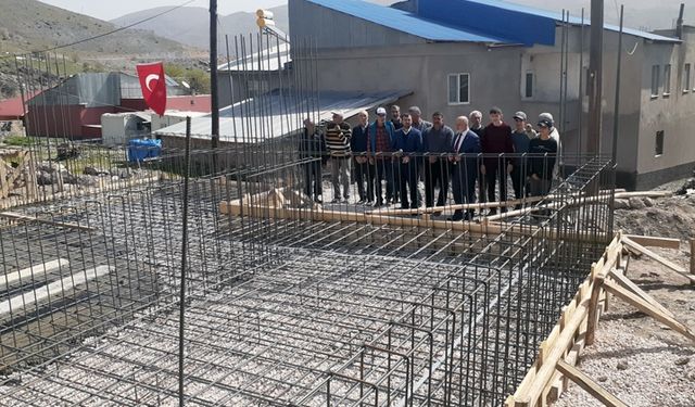 Yürekkaya Köyü Camii'nin temeli atıldı