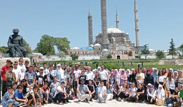 Bulgaristanlı öğrenciler Edirne'yi gezdi