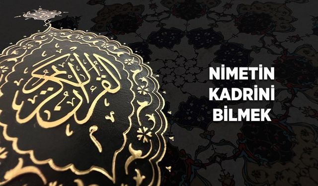 Nimetin kadrini bilmek