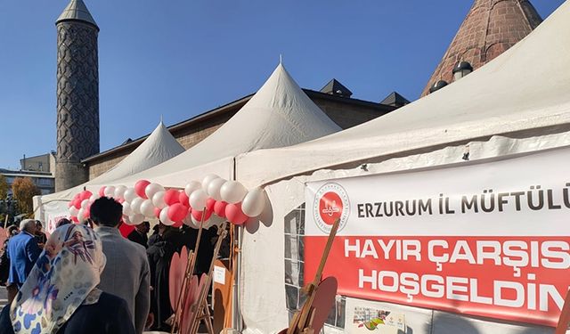 Erzurum'da 'Hayır Çarşısı' kuruldu