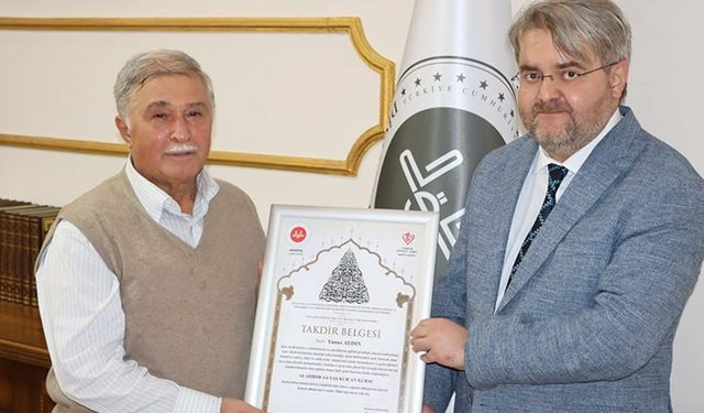 Hayırsever vatandaşa 'Takdir Belgesi'