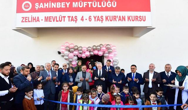 Şahinbey Zeliha-Mevlüt Taş 4-6 Yaş Kur'an Kursu dualarla açıldı