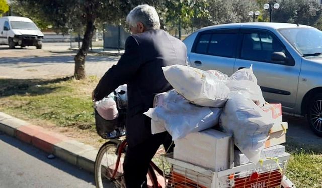 Şarköy'de Din Görevlisi Yılmaz, iyiliğe pedal çeviriyor