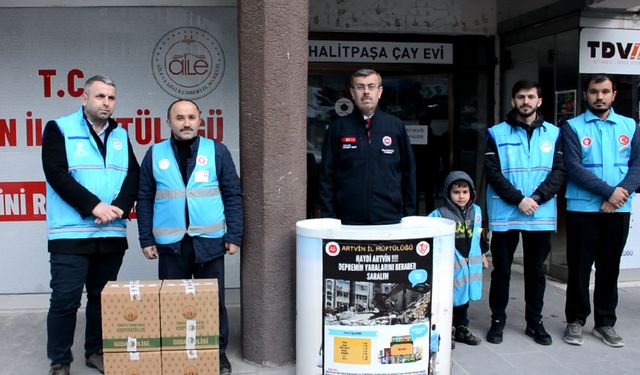 Artvin'den deprem bölgesine yardım eli