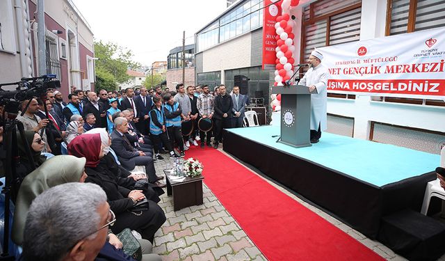 Tekirdağ'da Diyanet Gençlik Merkezi açıldı