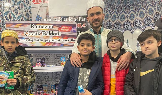 DİTİB Fatih Camii'nde "Ramazan Çocuk Bakkalı" oluşturuldu