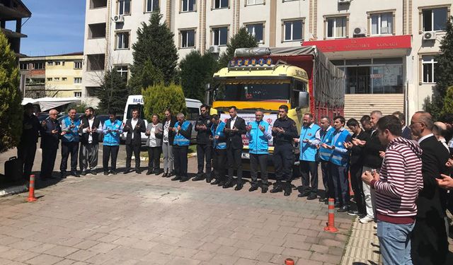 Gökçebey’den deprem bölgesine kardeş yardımı