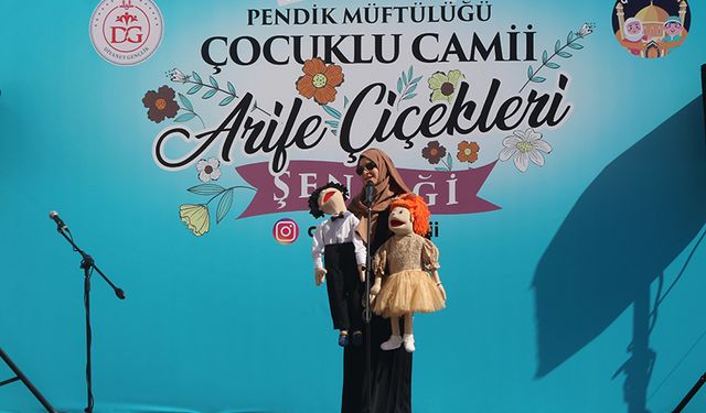 Pendik'te çocuklar için "Arife Çiçekleri Şenliği" düzenlendi