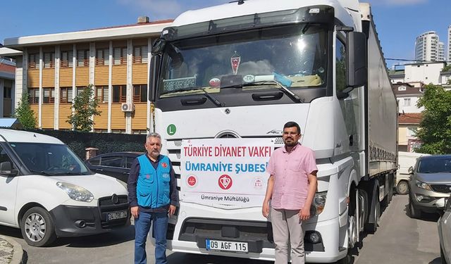 İyilik tırı Ümraniye’den yola çıktı