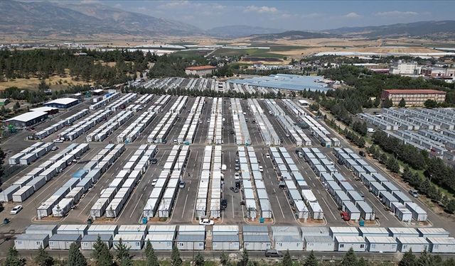 Kahramanmaraş'taki konteynerlere 90 bin 939 afetzede yerleştirildi