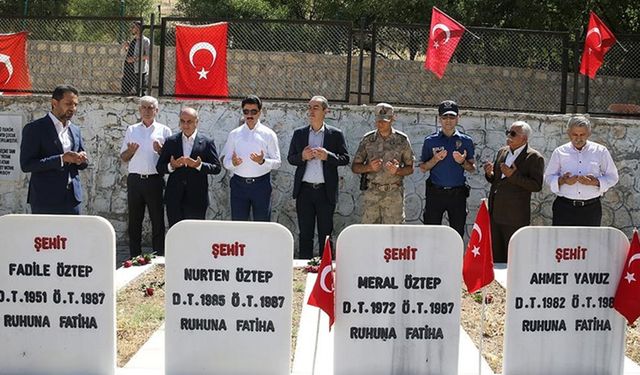Mardin'de 36 yıl önce PKK'lı teröristlerce şehit edilenler dualarla anıldı