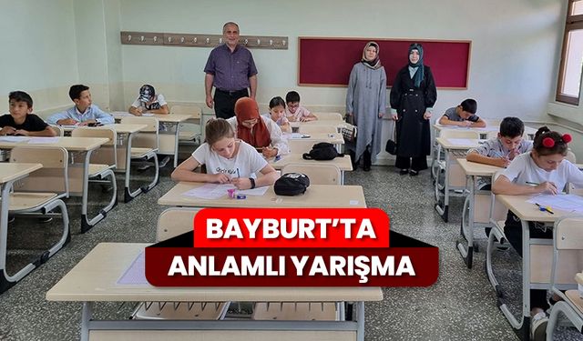 Bayburt’ta anlamlı yarışma