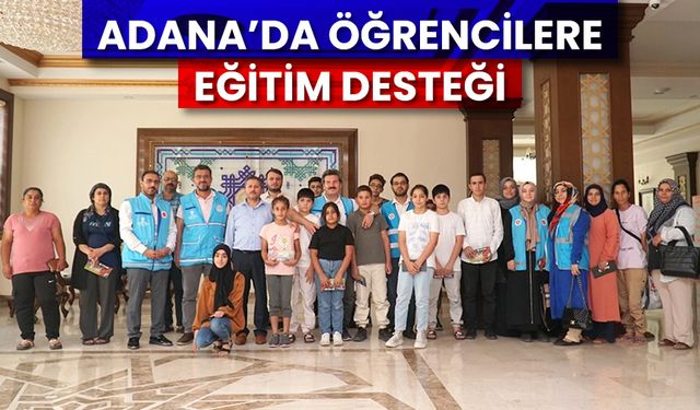 Adana’da öğrencilere eğitim desteği