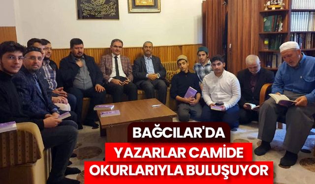 Bağcılar'da yazarlar camide okurlarıyla buluşuyor