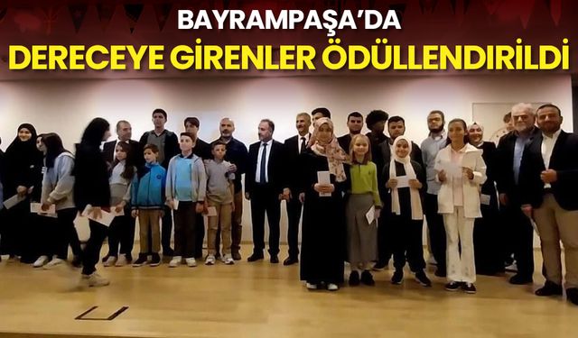 Bayrampaşa’da dereceye girenler ödüllendirildi