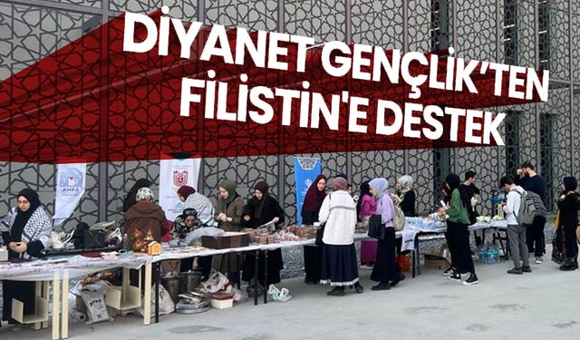 Diyanet gençlikten Filistin'e destek